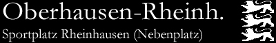 Oberhausen-Rheinhausen, Sportplatz Rheinhausen (Nebenplatz)