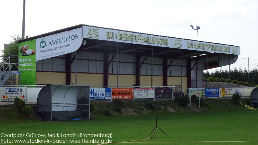 Mark Landin, Sportplatz Grünow